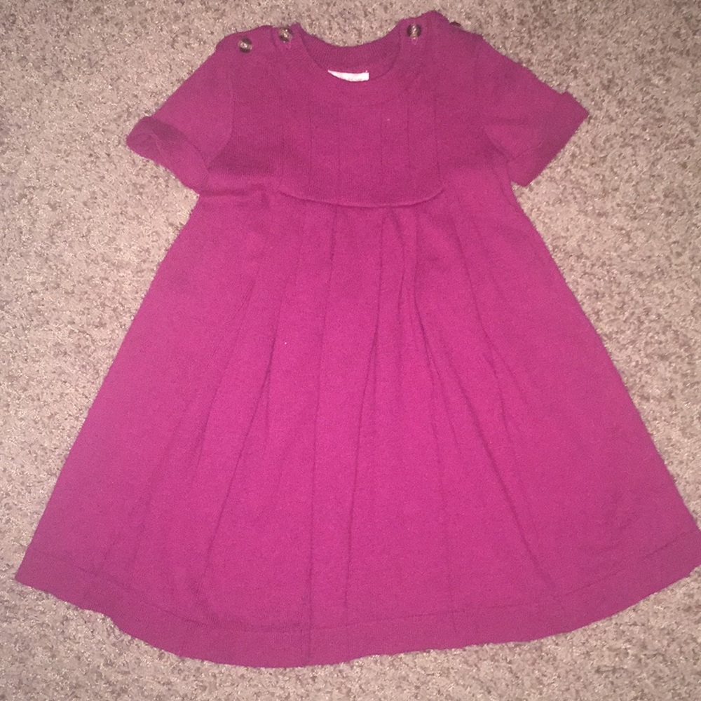 Pink sweater dress